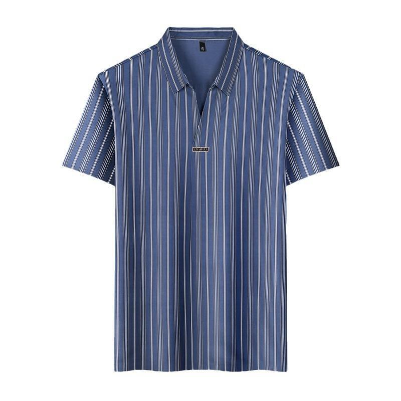 🔥2024 New Year's Hot Sale🔥Men's Summer Striped Short Sleeve Shirt