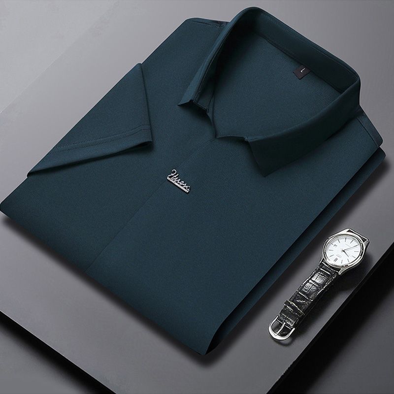 Men’s Casual Lapel Breathable Wrinkle-free T-shirt