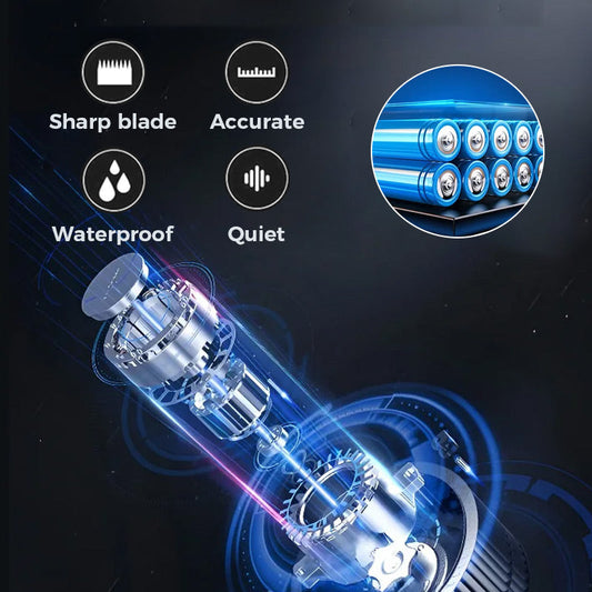 Multi-Function Electric Waterproof Cordless Shaver
