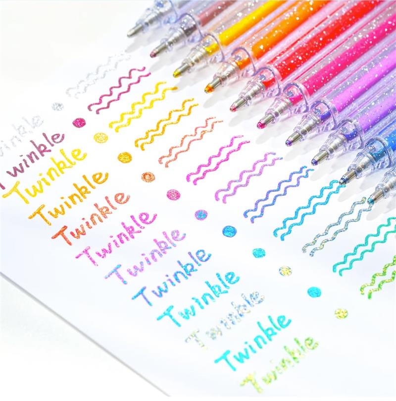 🎁Glitter Gel Pen Set – Smooth Writing 🎨