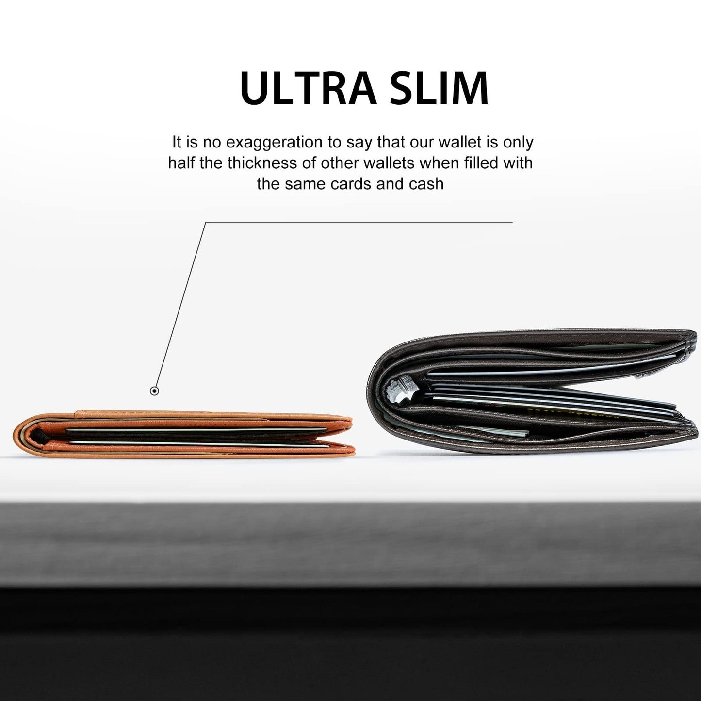 ⏳🔥LIMITED-TIME 50% OFF! ⏰RFID-Blocking Leather and Carbon Fiber Credit Card Holder