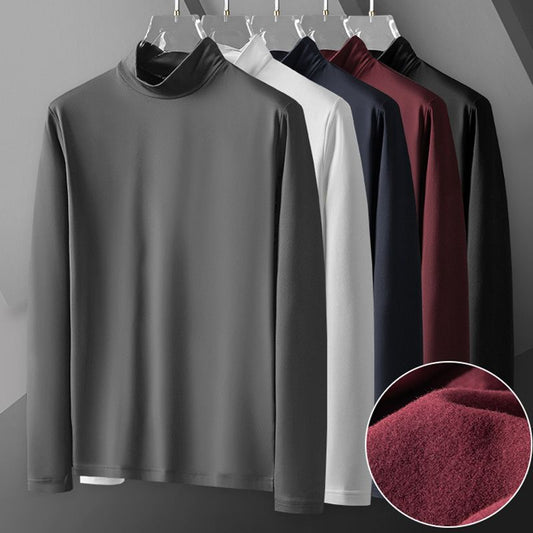 Men's Silky Smooth Wrinkle-free Long-sleeve T-shirt