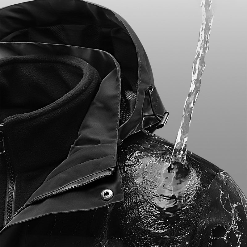 Men's Hooded Rain Jacket - Waterproof & Windproof