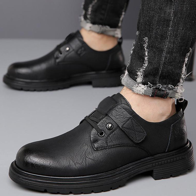 Men's Breathable Retro PU Leather Soft Sole Shoes