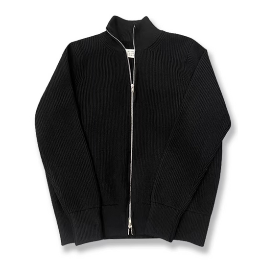 Men's Zip up Cozy Turtleneck Knit Sweater