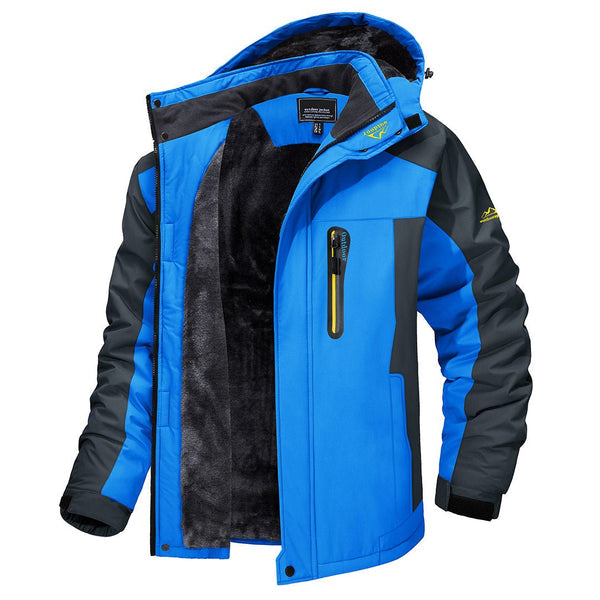 Men's winter jacket thickened fleece outdoor windproof warm