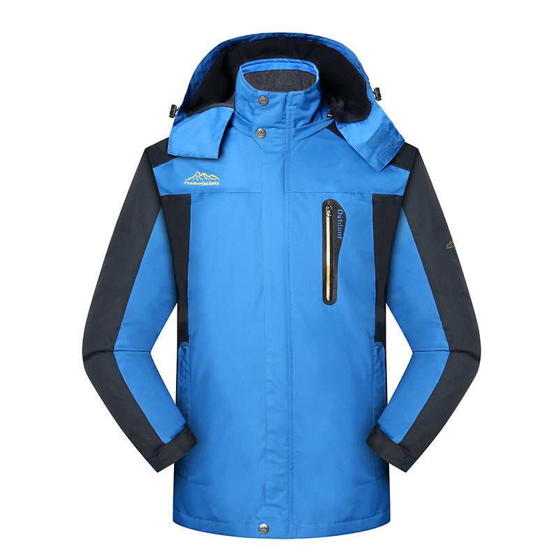 Men's winter jacket thickened fleece outdoor windproof warm