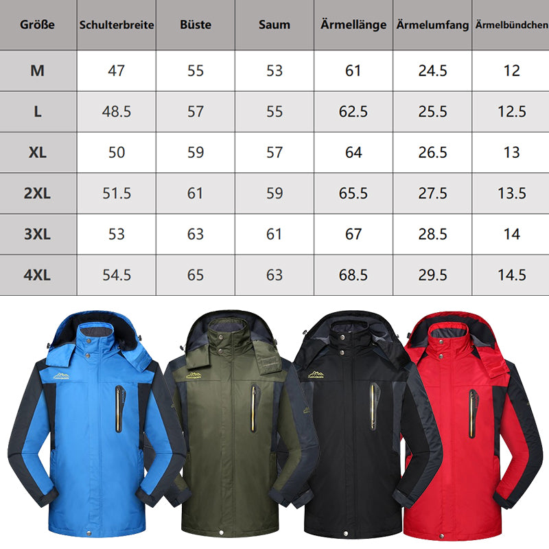 Men's winter jacket thickened fleece outdoor windproof warm