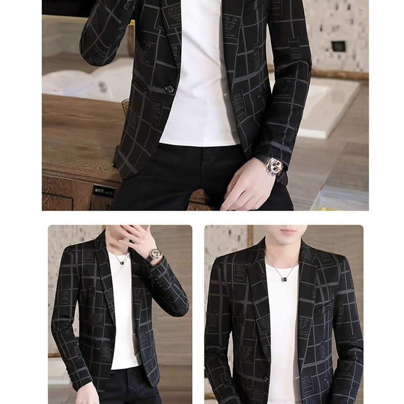 Men’s Slim-Fit Single-Breasted Blazer