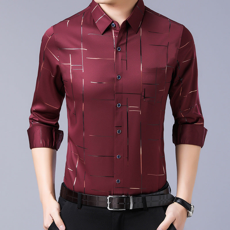 Men's Thin Iron-free Shirt