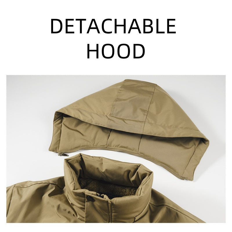 Men's Warm Waterproof Hooded Jacket（50% OFF）