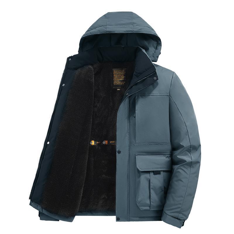 Men's Warm Waterproof Hooded Jacket（50% OFF）