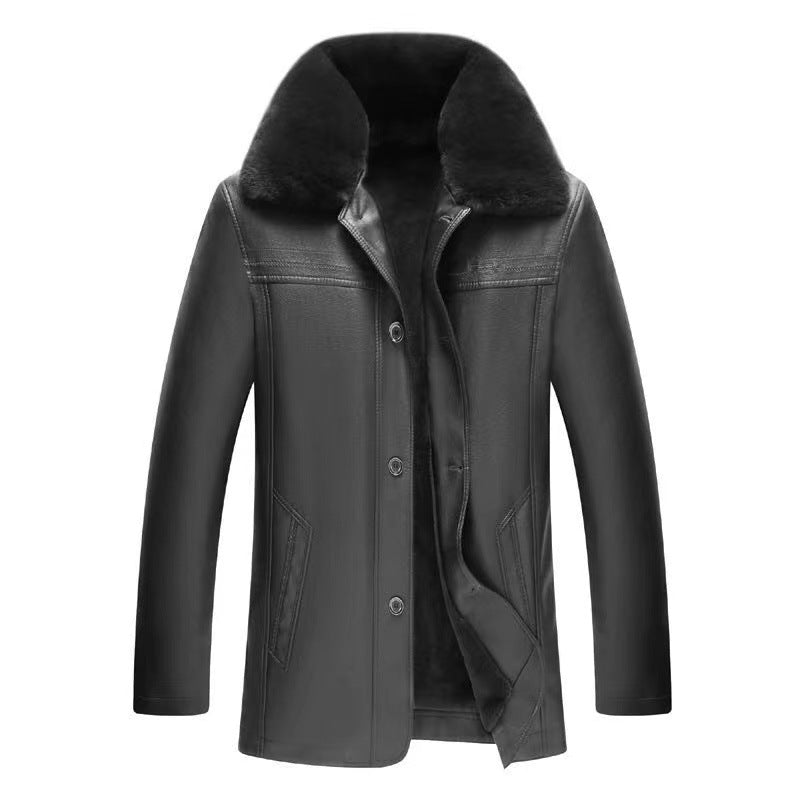 ❄️Winter Specials❄️ Men's Warm Zipper Faux Leather Jackets