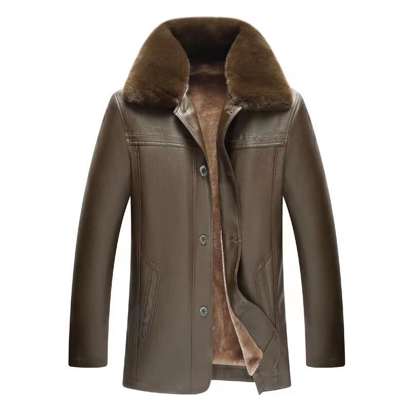 ❄️Winter Specials❄️ Men's Warm Zipper Faux Leather Jackets