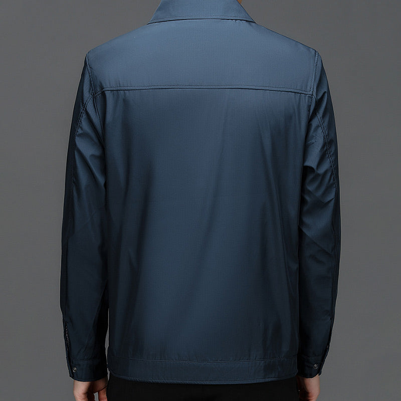 Men's Windproof Lapel Zipper Jacket