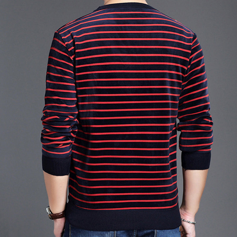 Men's Warm Striped Cozy Fashion Sweater