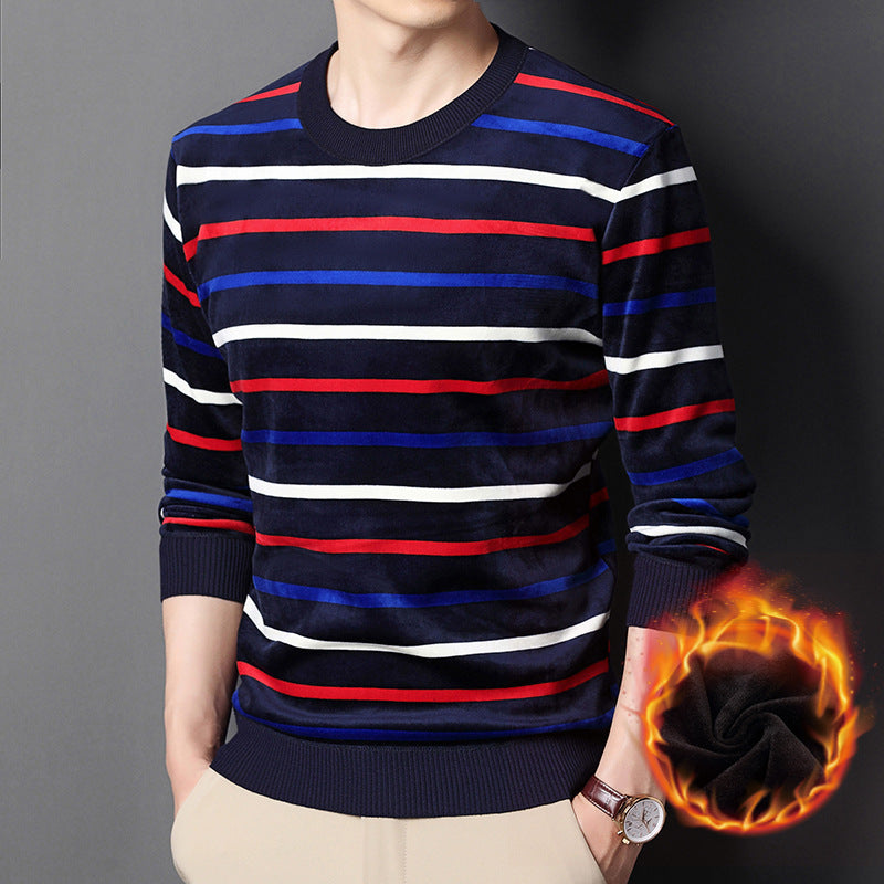 Men's Warm Striped Cozy Fashion Sweater