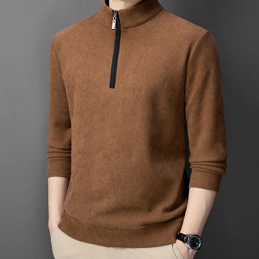 Men's Quarter Zip Pullover with Plush Lining