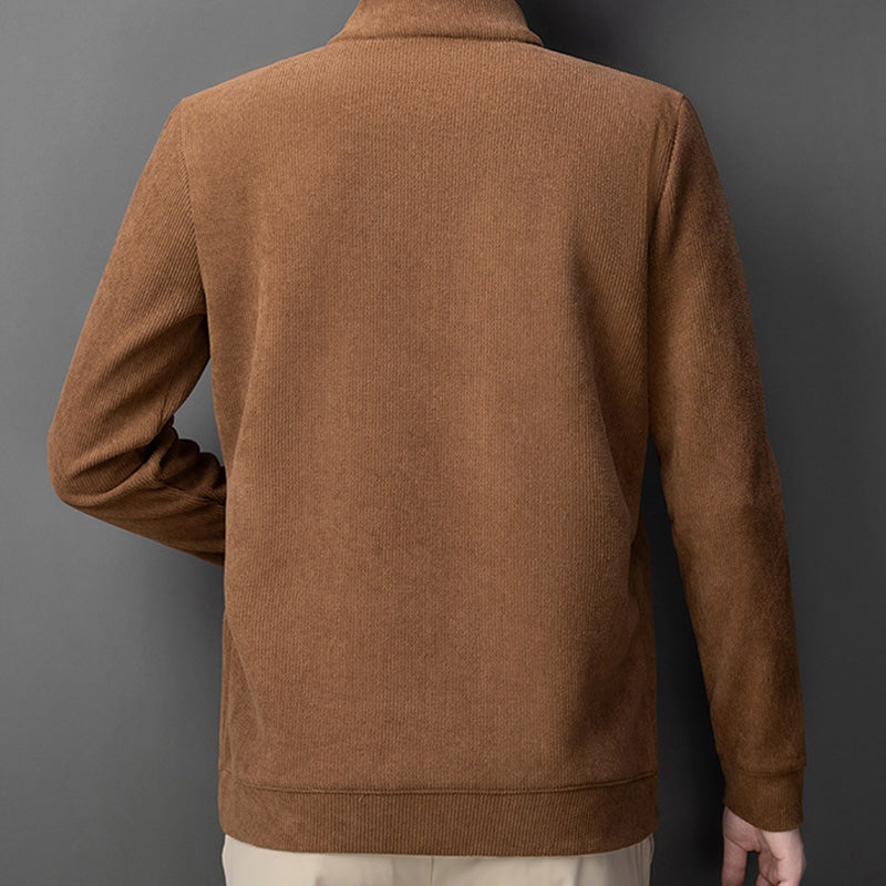 Men's Quarter Zip Pullover with Plush Lining