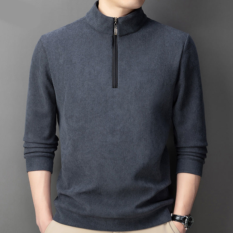 Men's Quarter Zip Pullover with Plush Lining