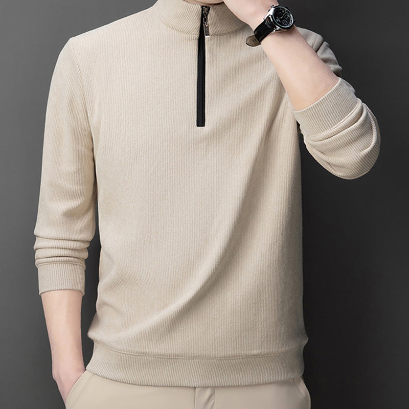 Men's Quarter Zip Pullover with Plush Lining