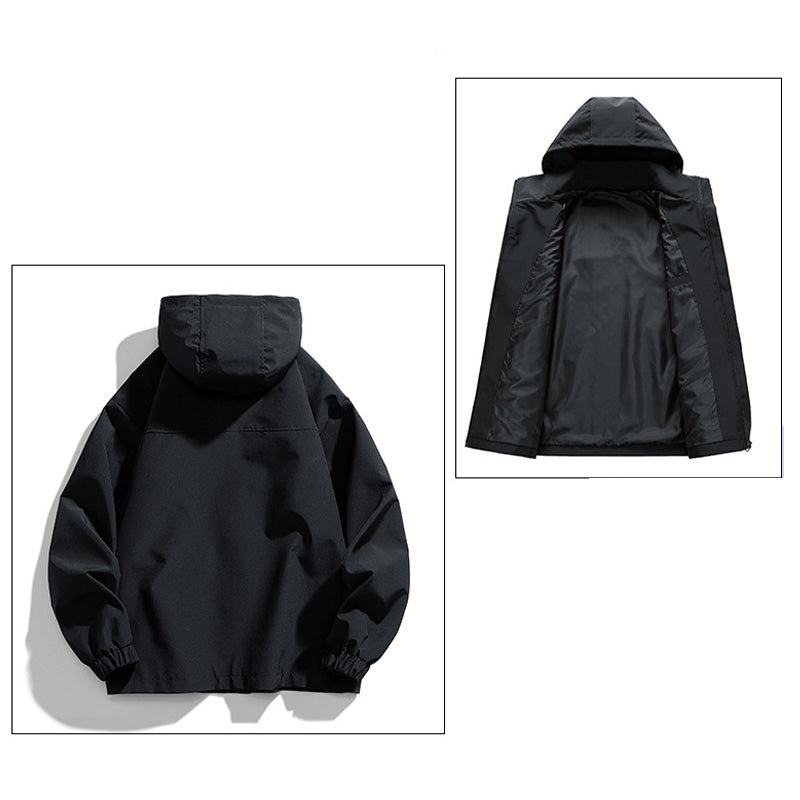 Men's Casual Warm Zip-Up Hooded Jacket（50% OFF）