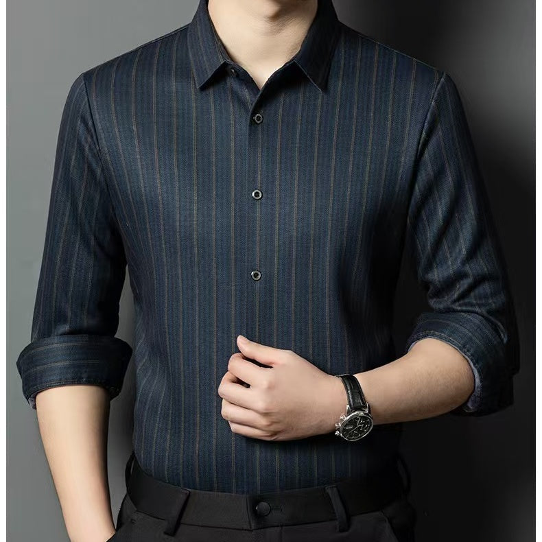 Men's Thermal Warm Button Down Shirt