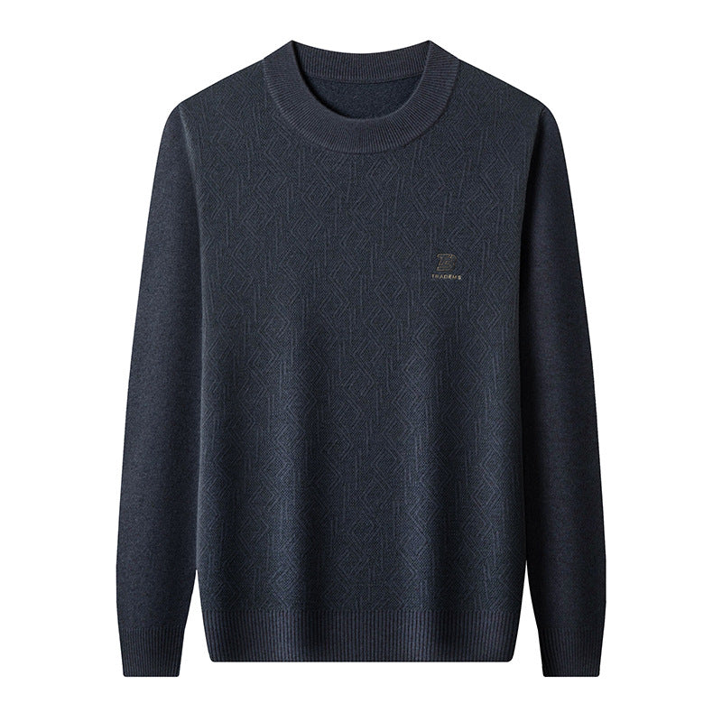 Men's Stand Collar Knit Sweater