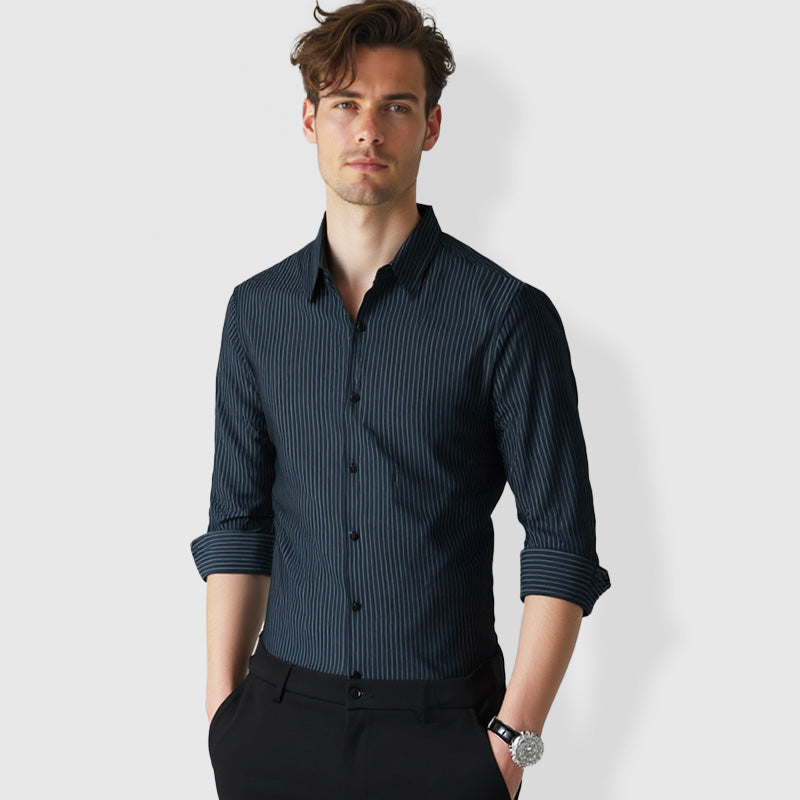 👑Fliwos® Men's Breathable Wrinkle-Free Striped Shirt