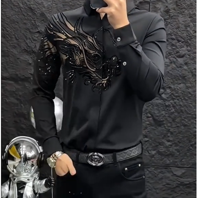 Men's Slim Fit Stylish Printed Shirt