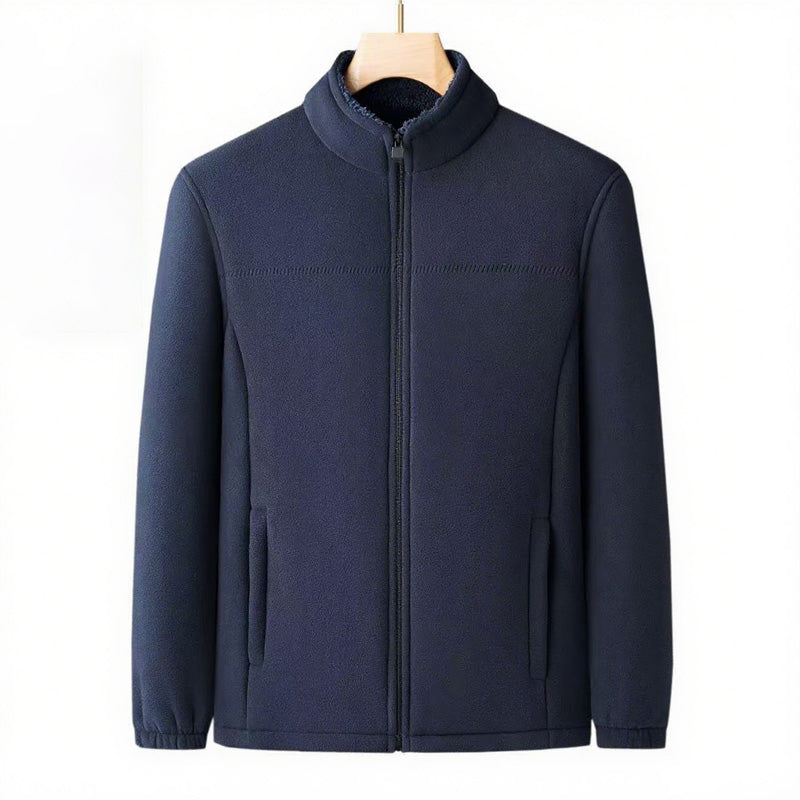 Men's Winter Warm Zipper Coats with Pockets