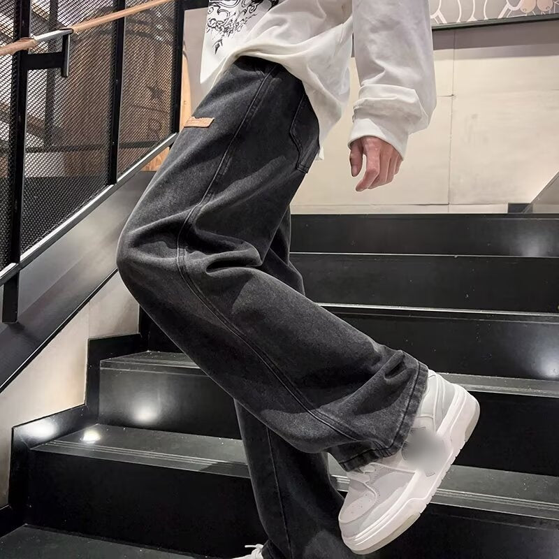 📢📢50% OFF !!!⏰Men's Casual Loose Fit Wide Leg Jeans