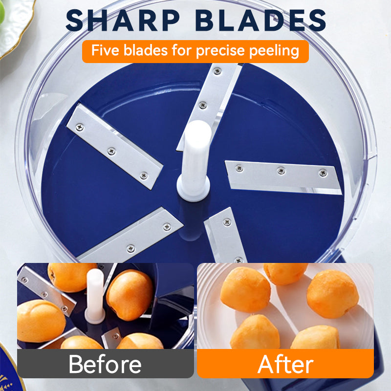 🔥Hot Sale: 50% Off Transparent Electric Fruit & Vegetable Peeler! ⏳ Limited Time!