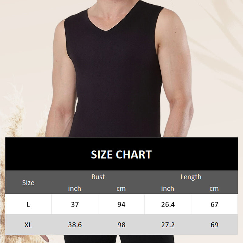 Men's Seamless Solid Color Thermal Vest