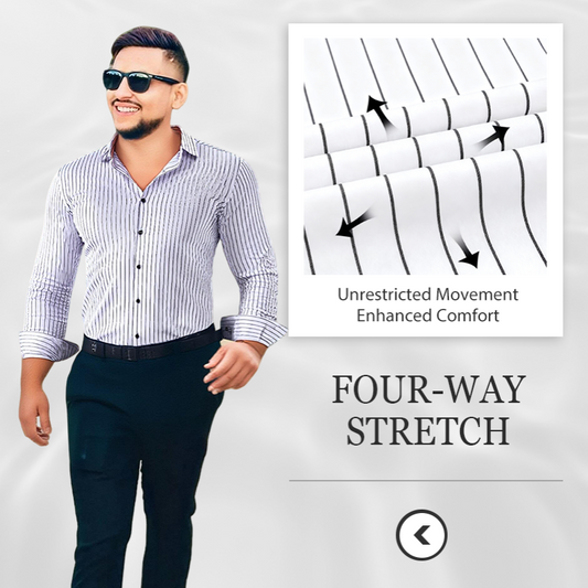 Men's Classic Striped Long Sleeve Shirt