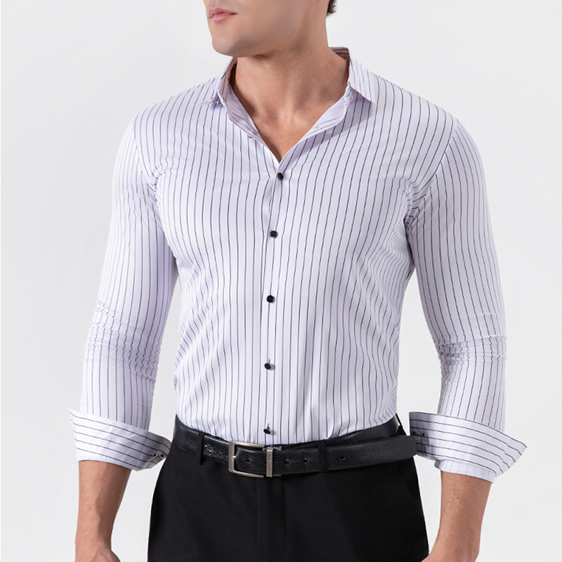 Men's Classic Striped Long Sleeve Shirt