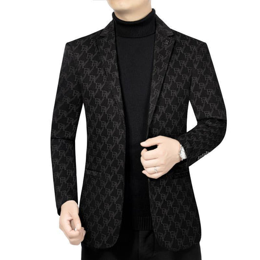 Men's Classic Slim Fit Patterned Blazer