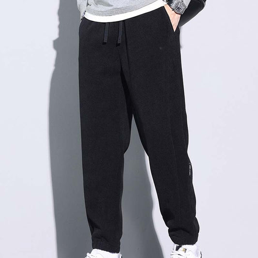 🔥50% OFF👖Tapered Drawstring Corduroy Pants with Pockets