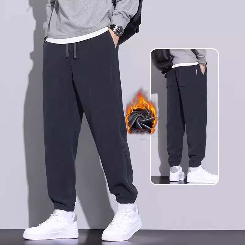 🔥50% OFF👖Tapered Drawstring Corduroy Pants with Pockets