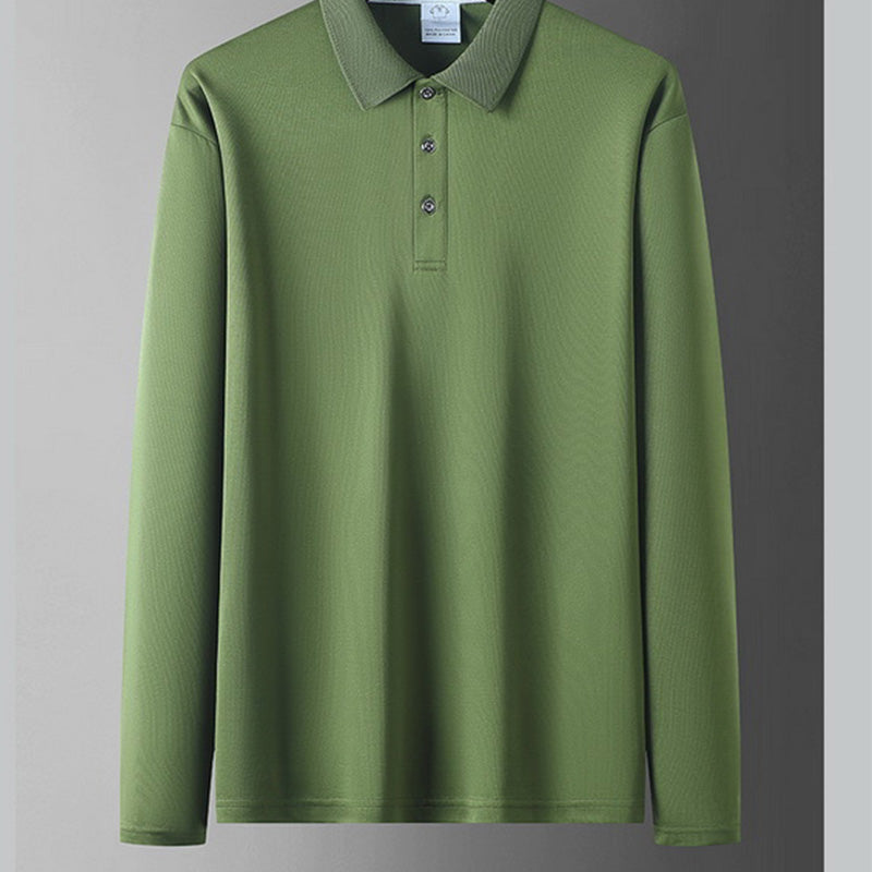 Men's Solid-Color Business-Casual Top