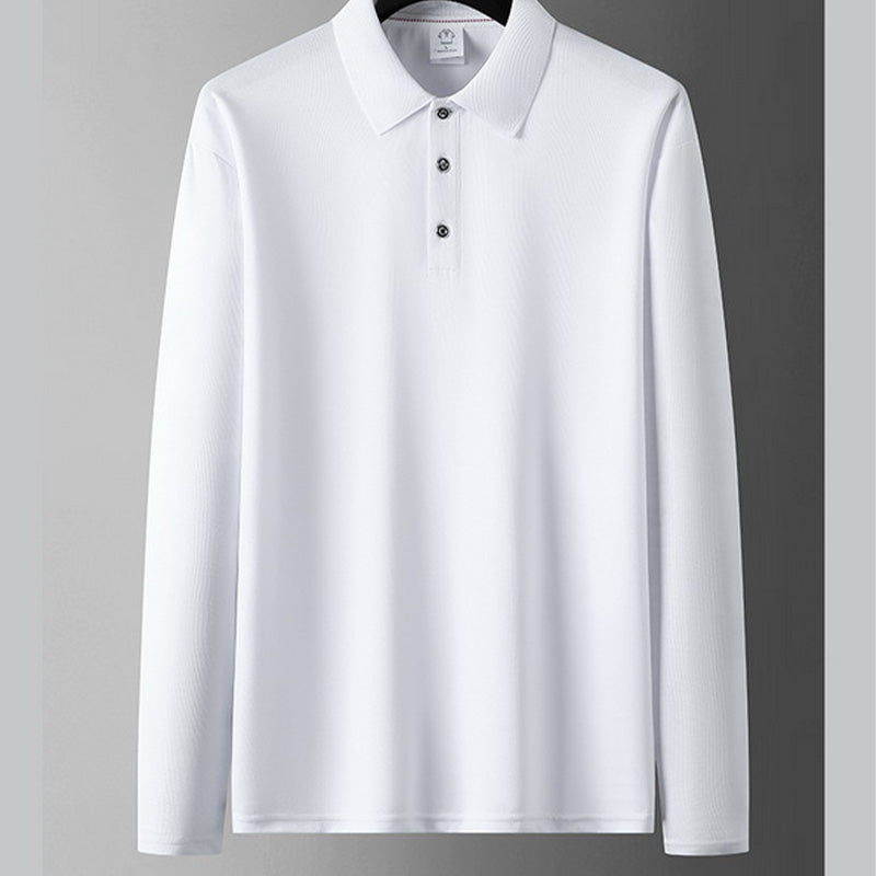 Men's Solid-Color Business-Casual Top