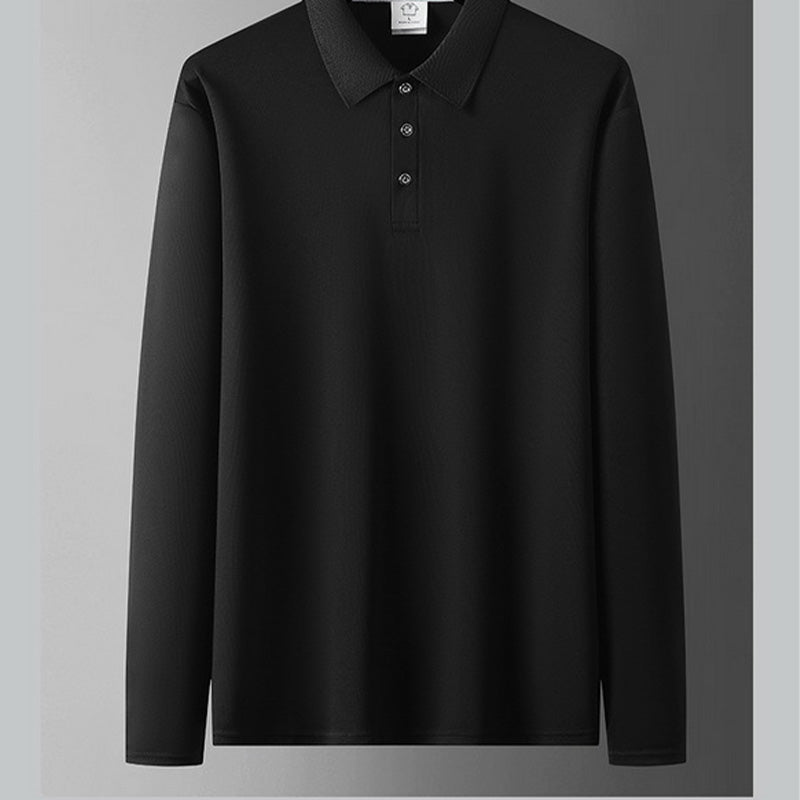 Men's Solid-Color Business-Casual Top