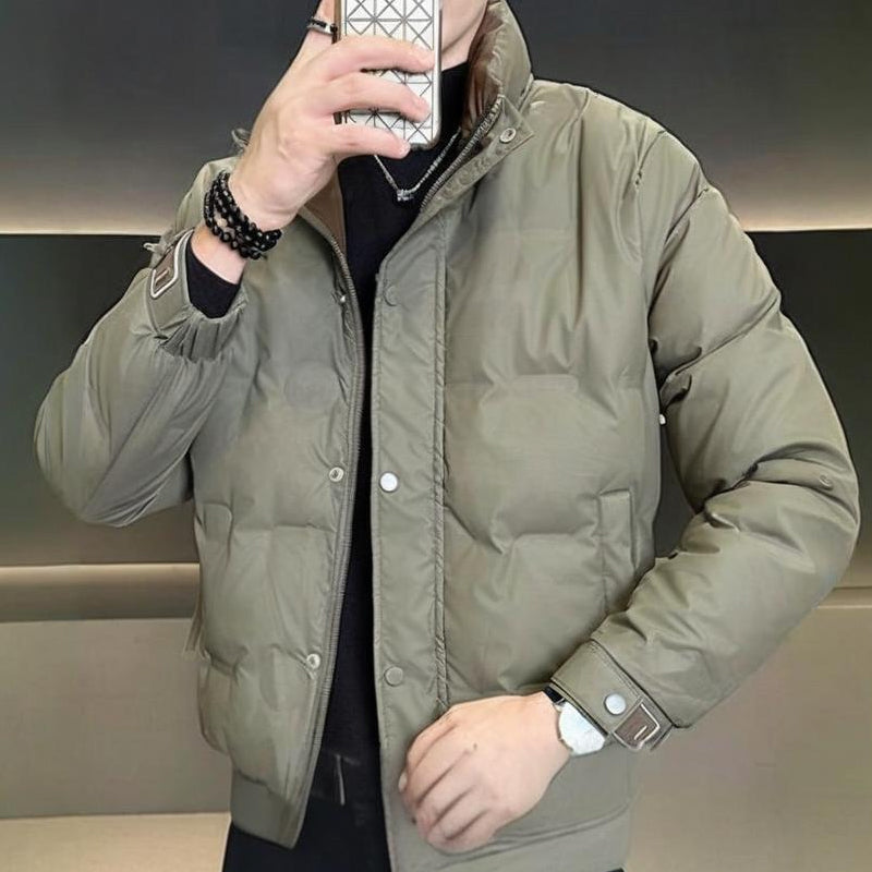 Men's Fashion Lightweight Stand Collar Thermal Down Coat