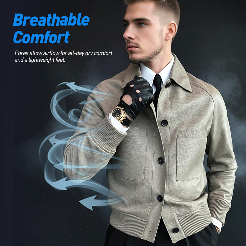 ⏰50% OFF💥💥Men's Classic Faux Leather Jacket