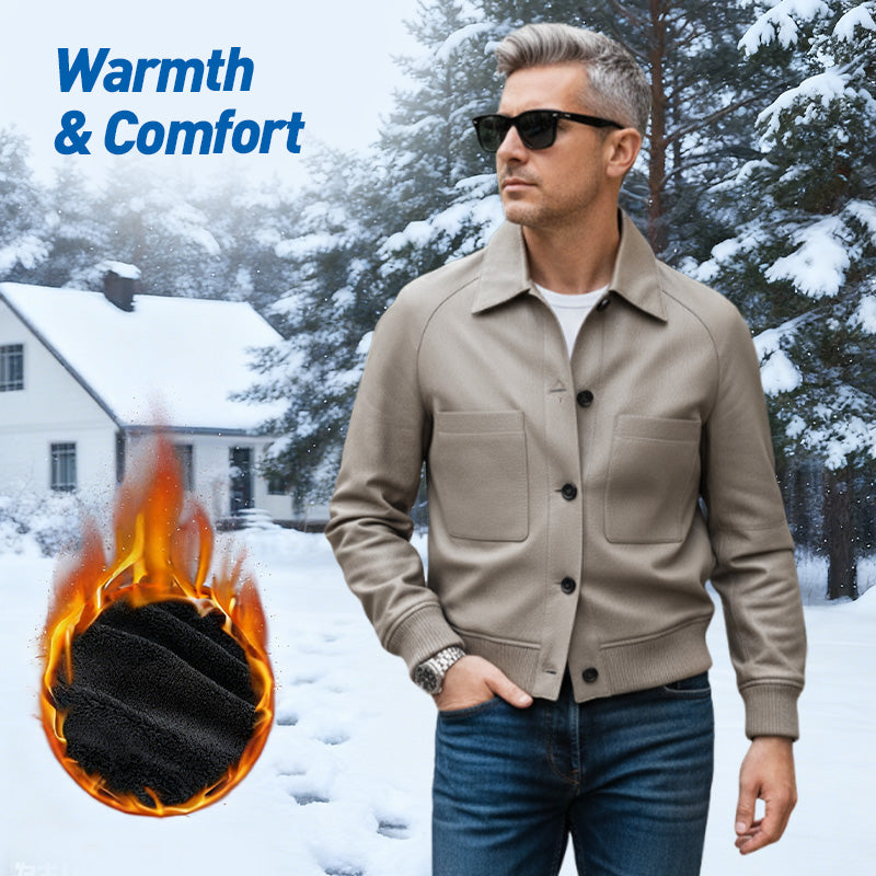 ⏰50% OFF💥💥Men's Classic Faux Leather Jacket