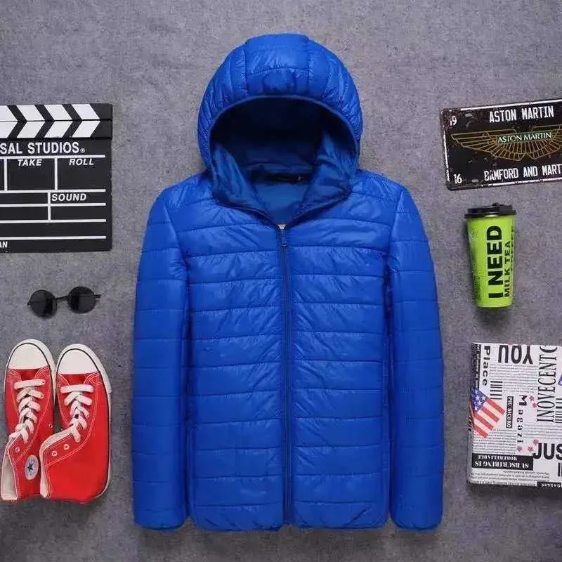 Men's Warm Quilted Hooded Puffer Jacket