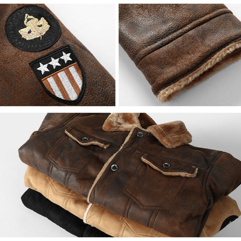 🔥Casual & Warm Men's Leather Jacket – Durable, Stylish & Comfortable! 🚛Free Shipping