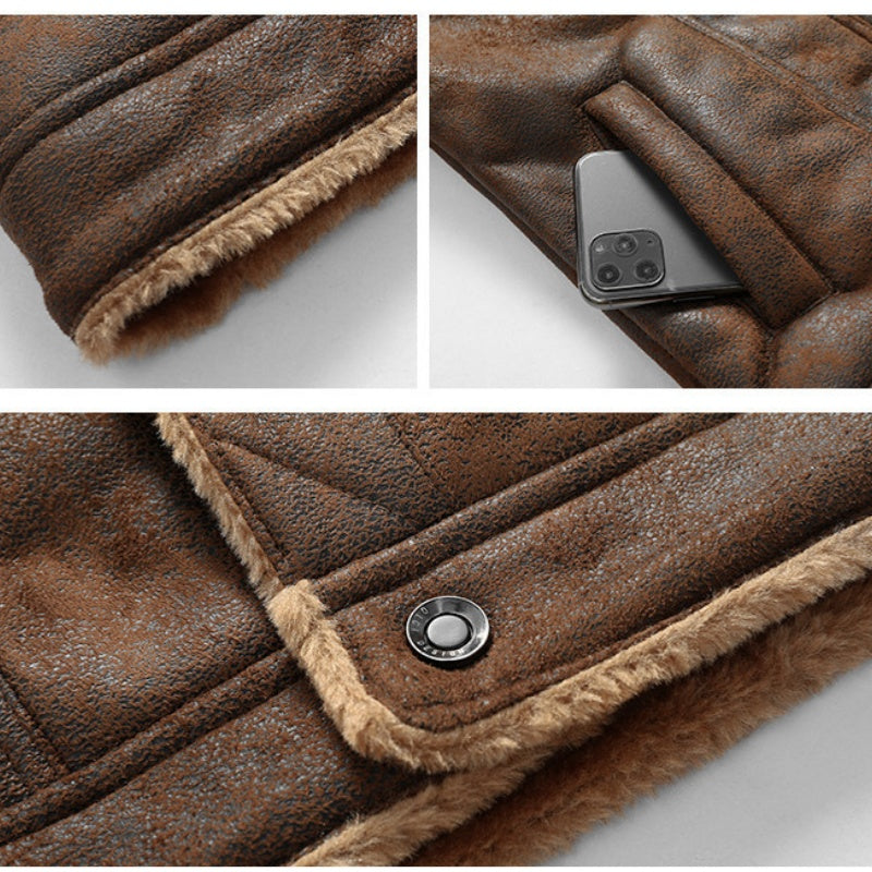 🔥Casual & Warm Men's Leather Jacket – Durable, Stylish & Comfortable! 🚛Free Shipping