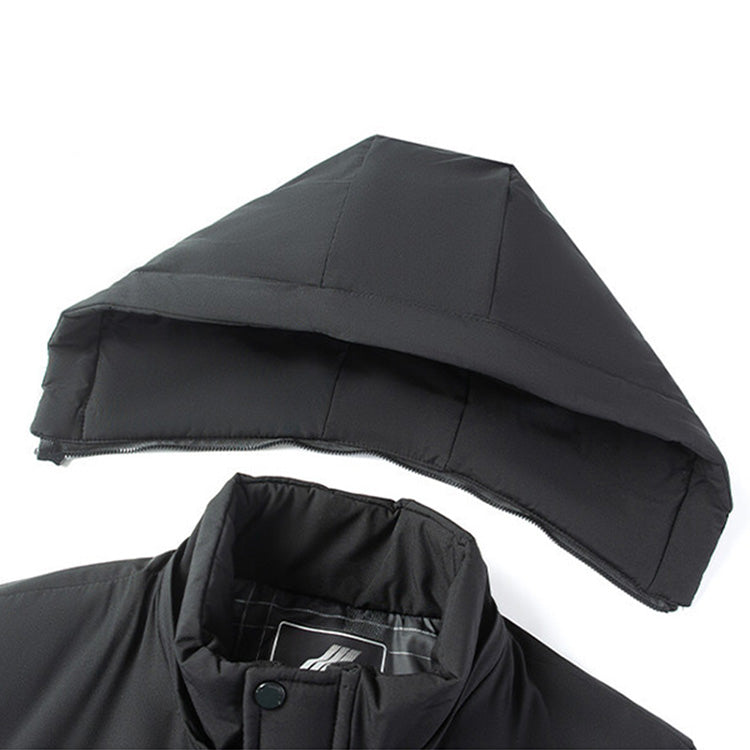 📢📢 50 %  OFF !!  ❄️Men's Plush-Lined Hooded Winter Parka ❄️