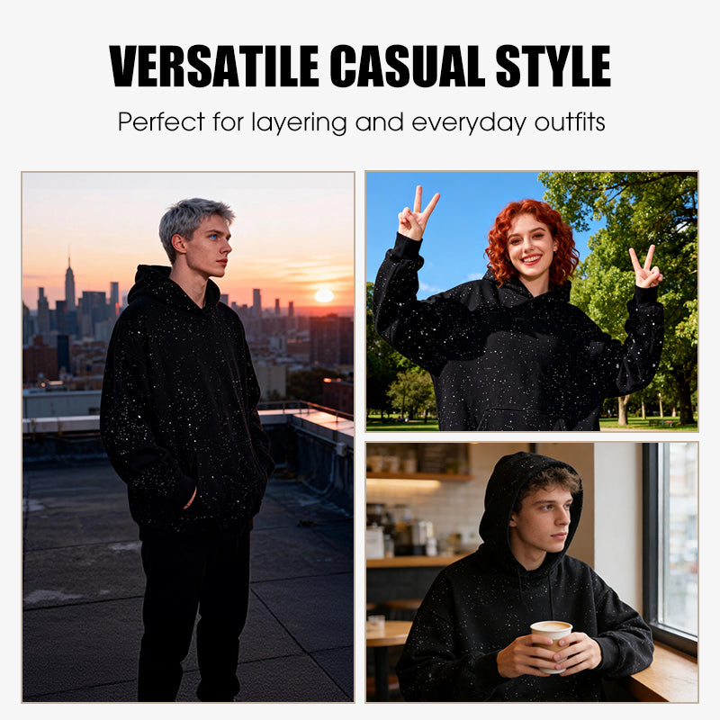 Comfortable Starry Sky Pullover Hoodie